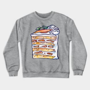 Peaches and Cream Cake Slice Crewneck Sweatshirt